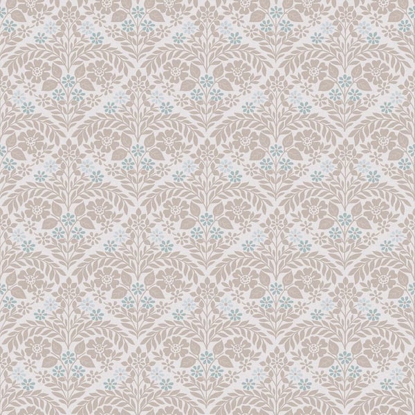Laura Ashley Margam Dove Grey Matte Non Woven Removable Paste The Wall Wallpaper Sample