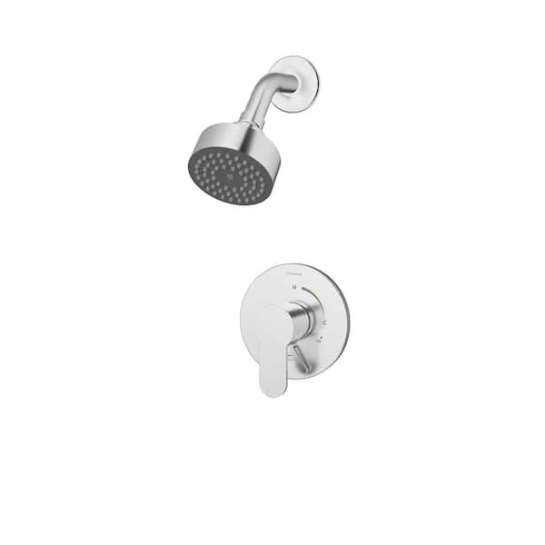 Symmons Identity 1-Handle Wall Mounted Shower Faucet Trim Kit in Polished Chrome (Valve Not Included)