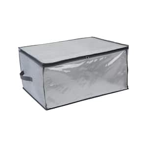 9" x 11" x 7" 2-Pack Clear Heavy Duty Vinyl Zippered Storage Bags With Handle