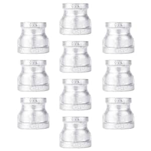 1/2 in. x 3/8 in. Galvanized Iron FPT x FPT Reducing Coupling Fitting (10-Pack)
