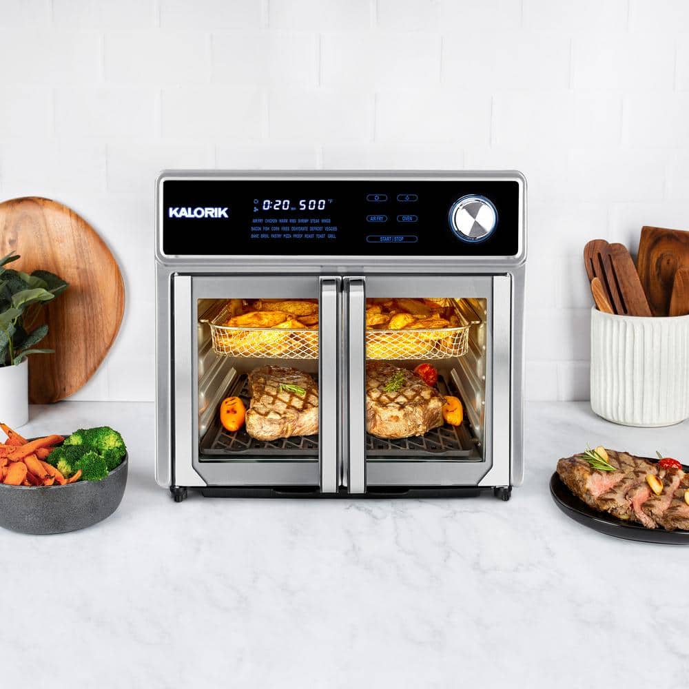 Kalorik 26 Quart Stainless Steel Digital Air Fryer Oven Grill