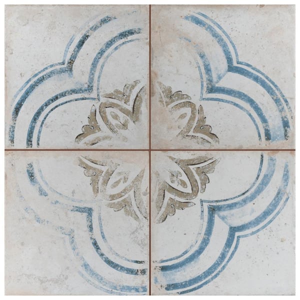 Merola Tile Kings Root Blossom 17-5/8 in. x 17-5/8 in. Ceramic Floor and Wall Tile (10.95 sq. ft./Case)