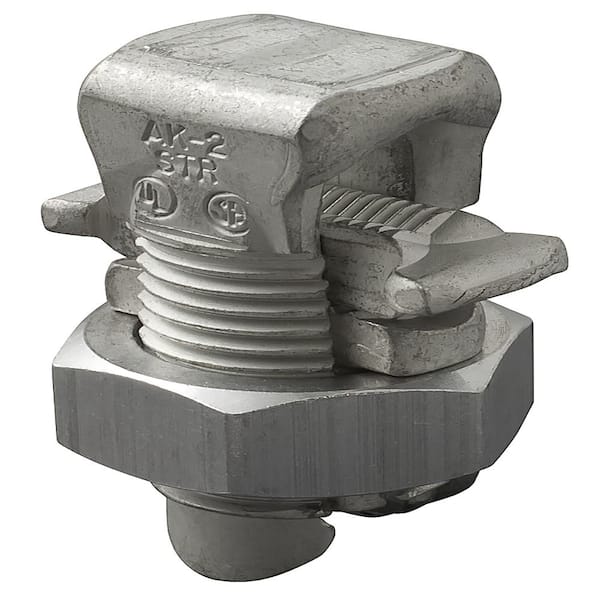 ILSCO Aluminum Split Bolt Connector, Main Range 2-6, Tap Range 2-8 (2-Pack)