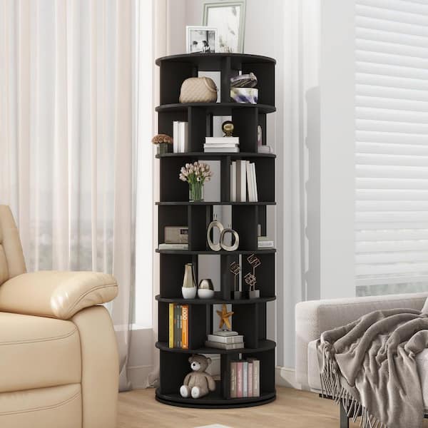 64.9 in. H x 23.6 in. W Black Particle Board Shoe Storage Cabinet
