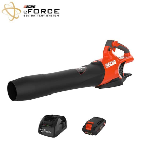 ECHO eFORCE 56V 151 MPH 526 CFM Cordless Battery Powered Handheld Leaf Blower with 2.5Ah Battery and Charger