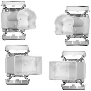 Traditional/Williamsburg White Angle Bracket Kit (4-Pack)