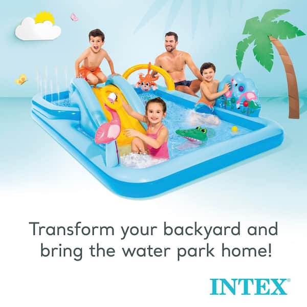 Intex Inflatable Jungle Adventure Play Center and Plastic Fun