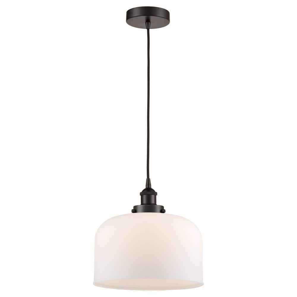 Bell 60-Watt 1-Light Oil Rubbed Bronze Standard Mini Pendant Light with Painted Glass Shade, No Bulbs Included price history on PriceWatchPro