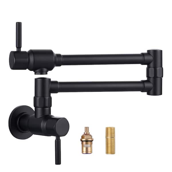 ALEASHA Wall Mounted Pot Filler in Blck