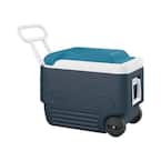 IGLOO MaxCold Roller Cooler 40 Blue 8137879 The Home Depot