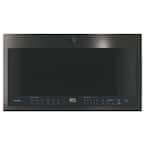 Profile 2.1 cu. ft. Over the Range Microwave in Black Stainless Steel with Sensor Cooking, Fingerprint Resistant
