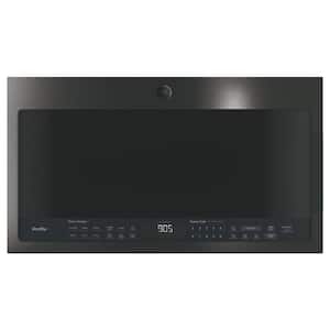 Profile 2.1 cu. ft. Over the Range Microwave in Black Stainless Steel with Sensor Cooking, Fingerprint Resistant
