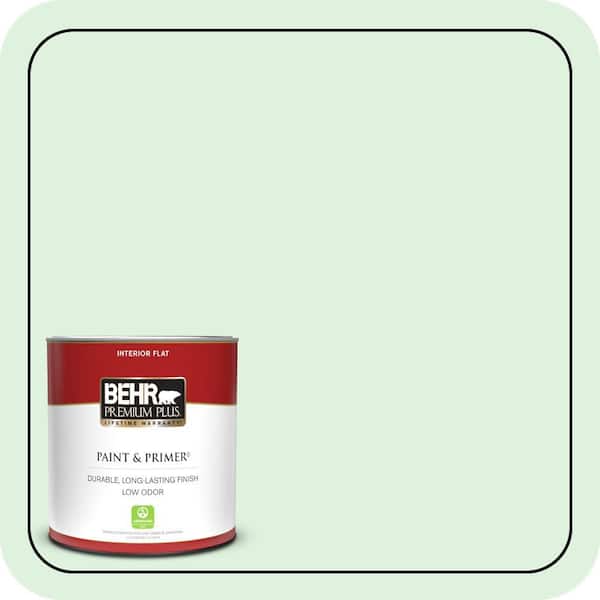 BEHR PREMIUM PLUS 1 qt. #P400-1 Mischievous Flat Low Odor Interior Paint & Primer