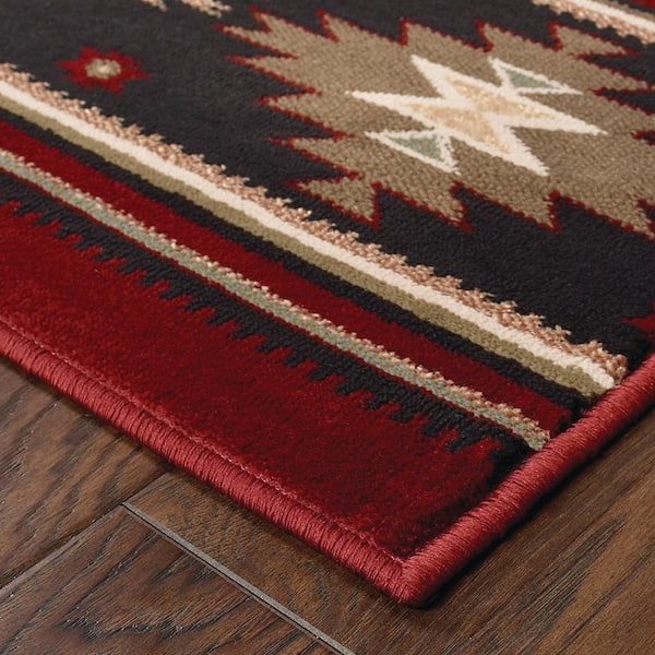 Catskill Red 4 ft. x 5 ft. Area Rug