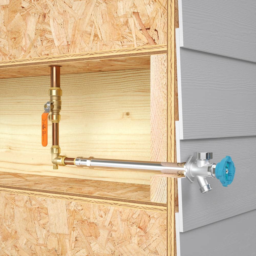 Chrome 10-Inch Frost-Free Brass Anti-Siphon Sillcock Valve