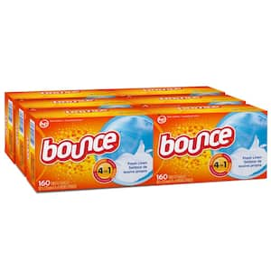 Bounce Outdoor Fresh Scent Fabric Softener Dryer Sheets (160-Count) (Case  of 6) PGC80168CT - The Home Depot