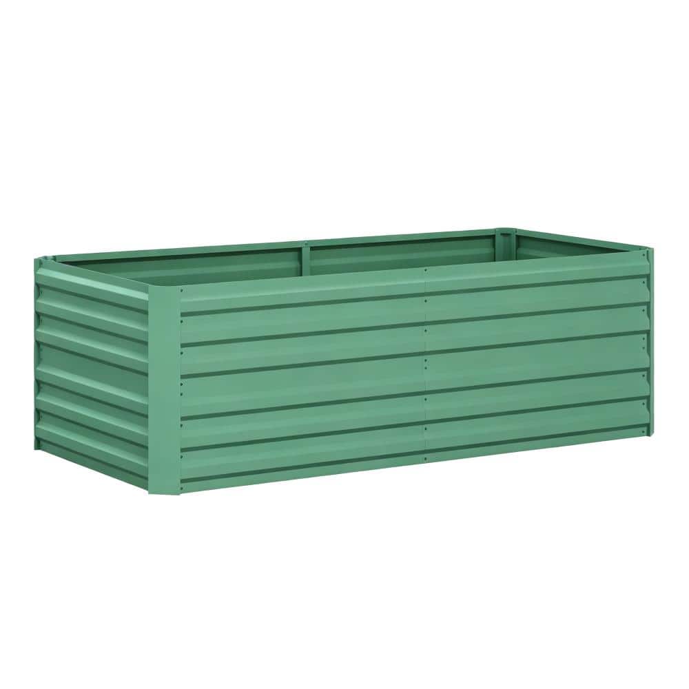 6 x 3 x 2 ft. Green Metal Outdoor Raised Gardens Bed Planter Box price history on PriceWatchPro
