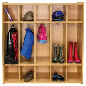 Preschool Floor Locker, Assembled, Maple