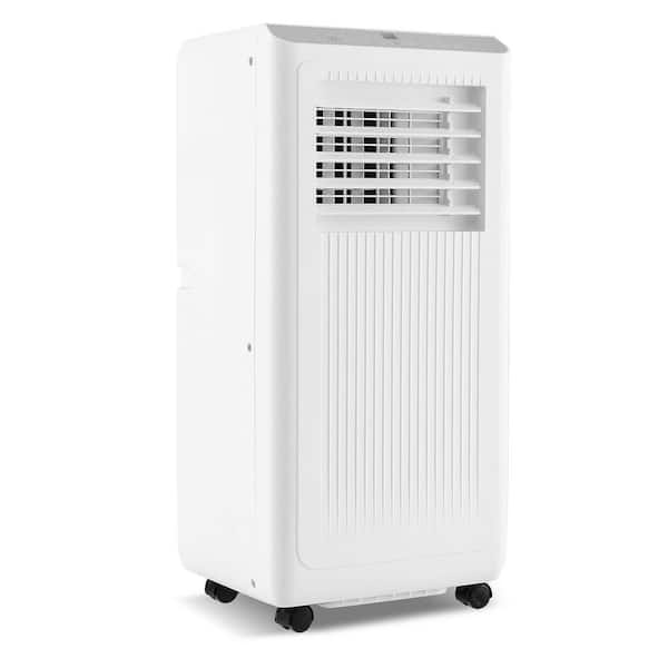 8000 BTU Portable Air Conditioner Cools 250 Sq FT with Fan and Dehumidifier in White