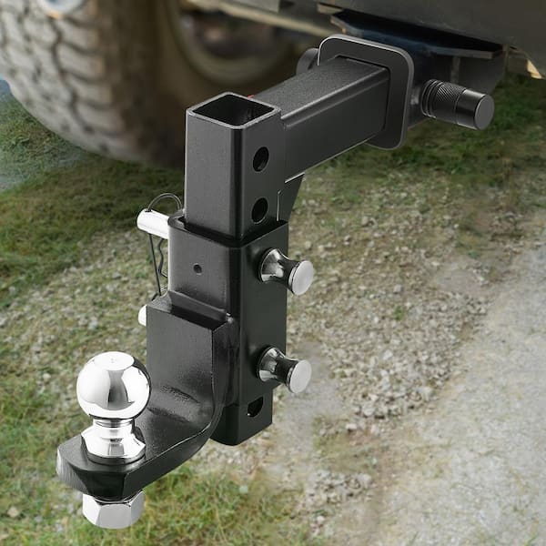 Adjustable Trailer Hitch Fit 2 in. ReceiverTrailer Hitch Ball Mount w/ 2 in. Ball and Pin 7500 lbs. Capacity Ball Hitch