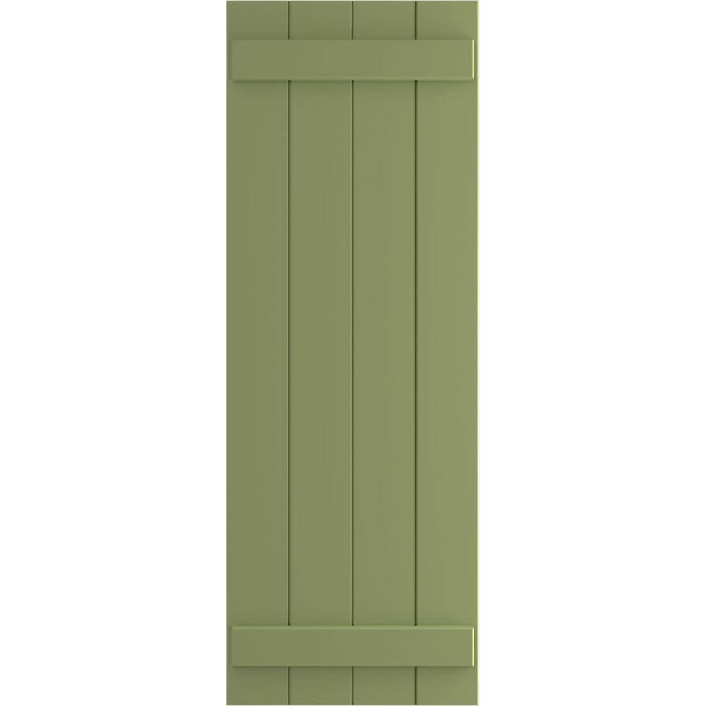 21-1/2 in. x 74 in. True Fit PVC 4-Board Joined Board and Batten Shutters Pair in Moss Green price history on PriceWatchPro
