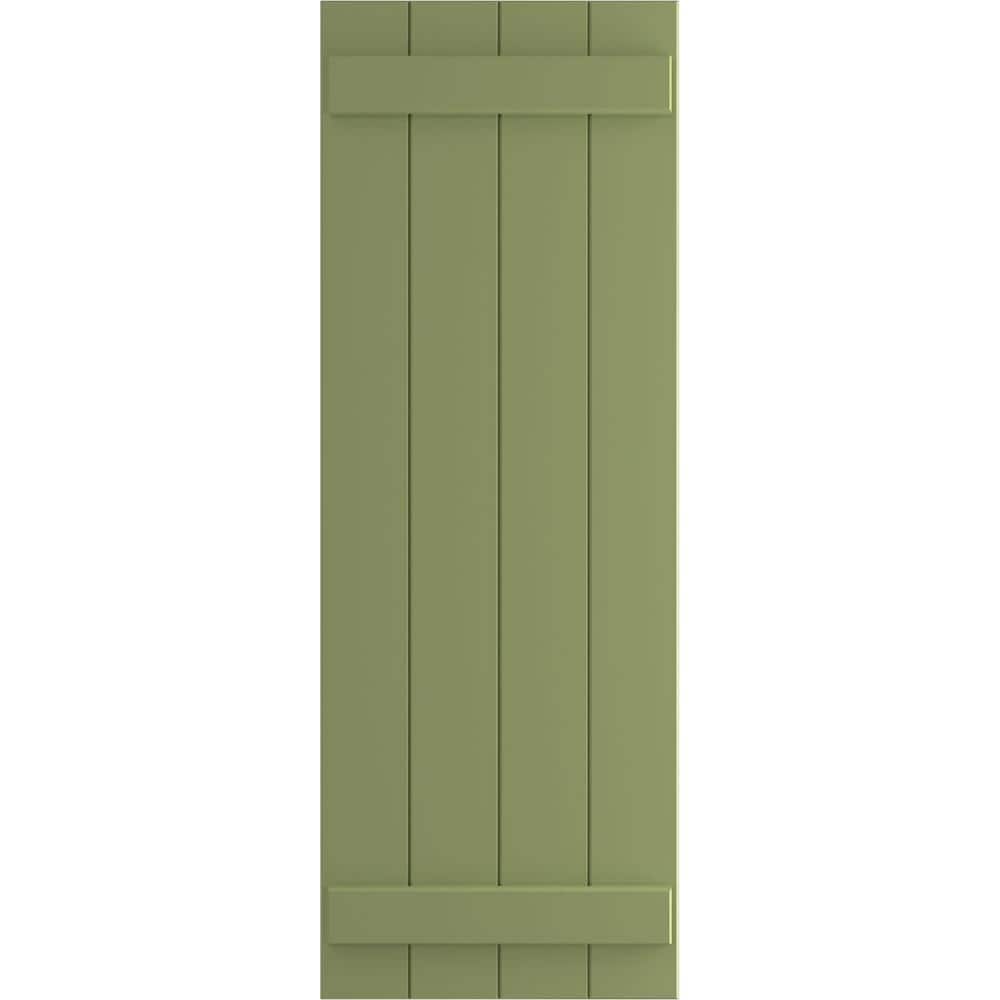 21-1/2 in. x 78 in. True Fit PVC Four Board Joined Board and Batten Shutters, Moss Green (Per Pair) price history on PriceWatchPro