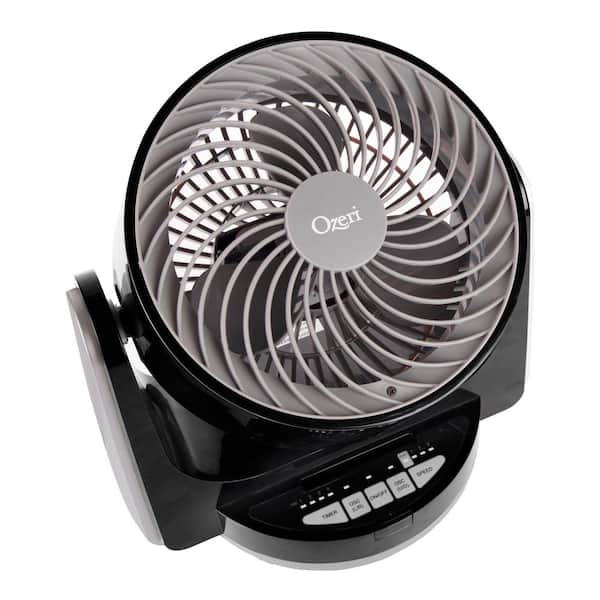 Ozeri Brezza III Dual Oscillating 10 in. High Velocity Desk Fan with  Bluetooth Technology OZF6-BT - The Home Depot