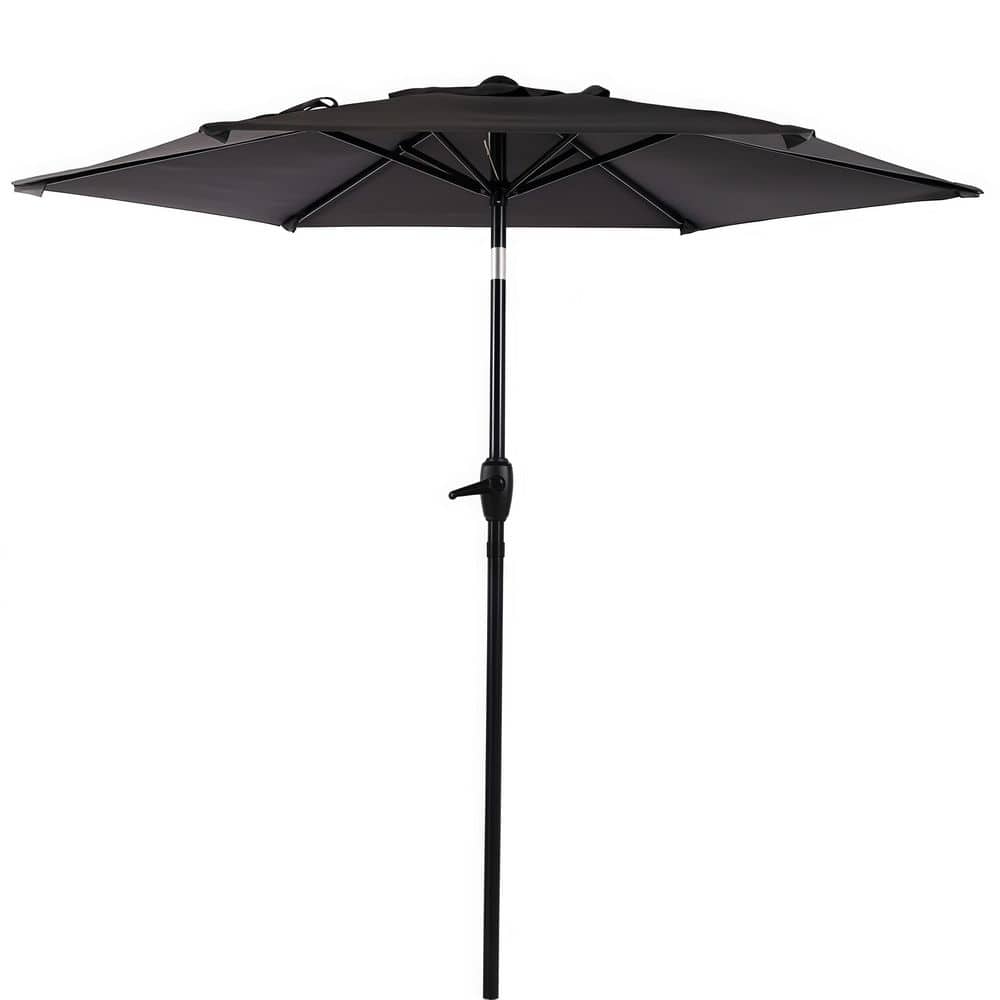 7.5 ft. Patio Umbrella in Grey with Push Button Tilt and Crank Mechanism for Garden, Deck, Pool and Backyard price history on PriceWatchPro