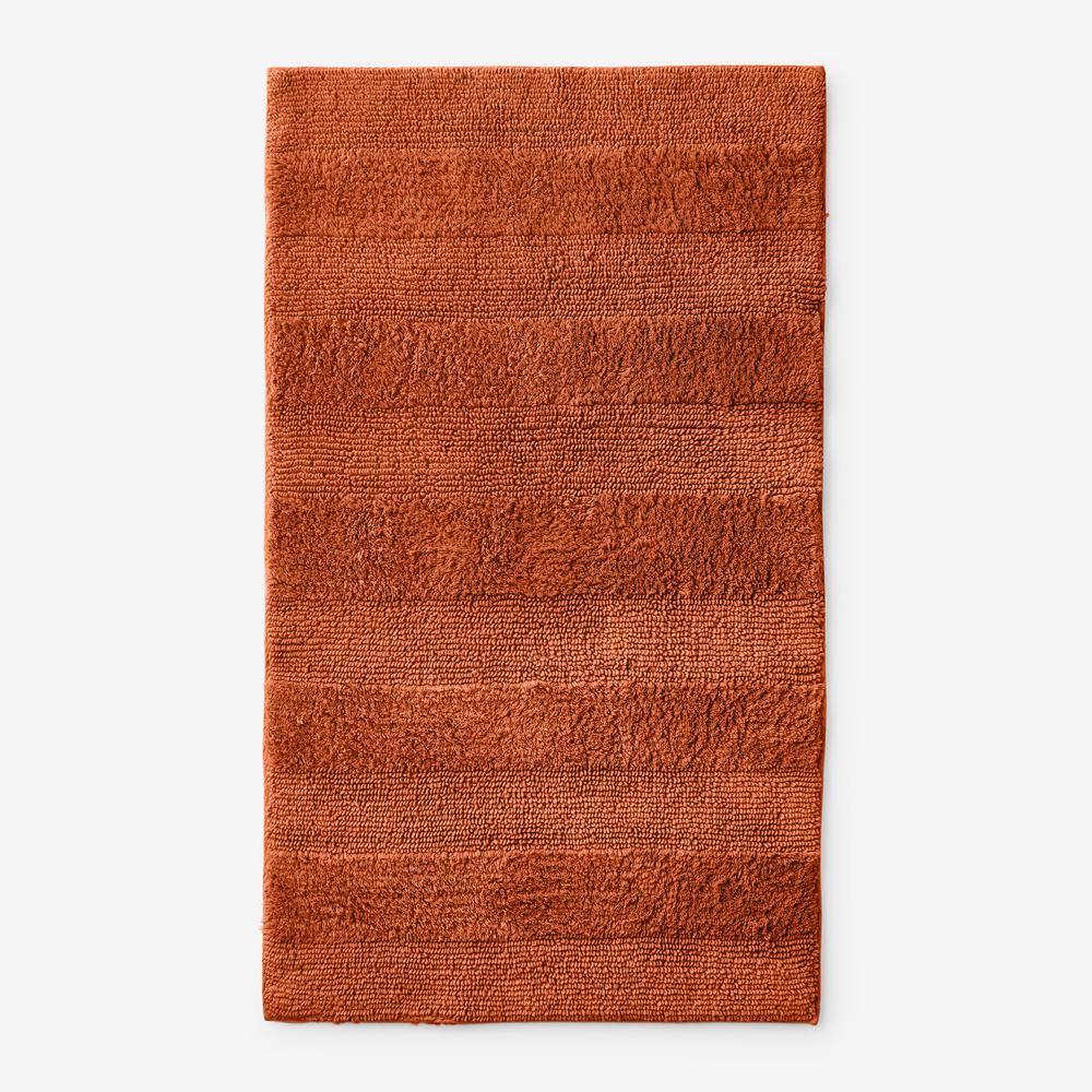 bathroom rugs burnt orange