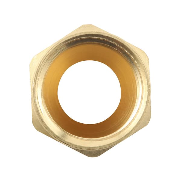 Everbilt 1/2 in. Flare Brass Plug Fitting 801419 - The Home Depot