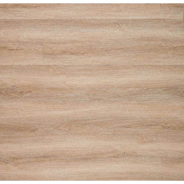 TrafficMaster Take Home Sample - Pinevale Pass Oak 6 MIL Waterproof Click Lock Luxury Vinyl Plank Flooring