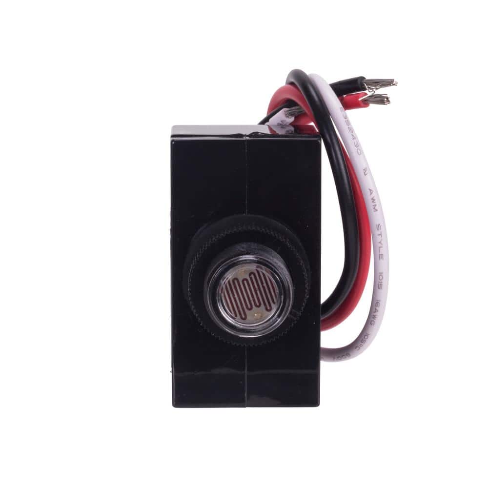 Black Polycarbonate Flush Mount Photocontrol