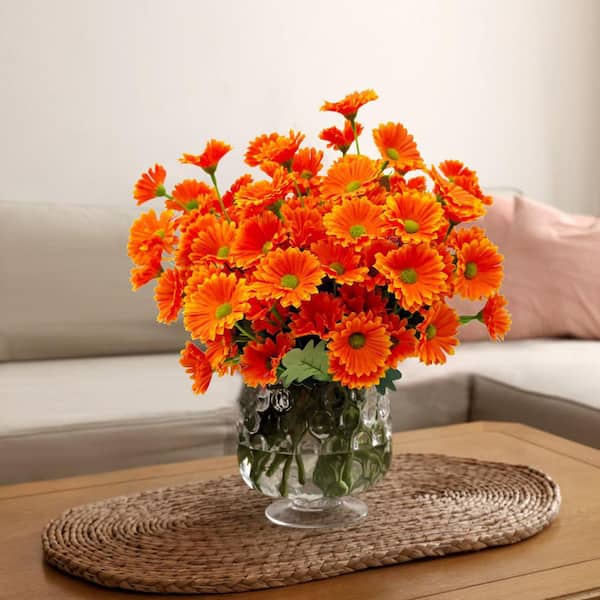 Afoxsos 14.2 in. Multicolor Outdoor Artificial Gerbera Daisy
