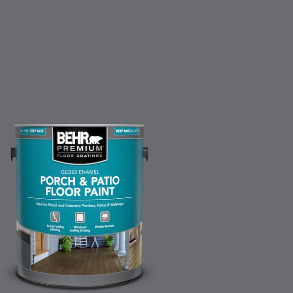 BEHR PREMIUM 1 gal. #PPF-49 Platinum Gray Gloss Enamel Interior/Exterior Porch and Patio Floor Paint