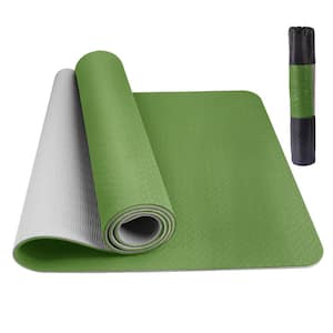  Tropical Leaves White Green Striped Extra Thick Yoga Mat - Eco  Friendly Non-Slip Exercise & Fitness Mat Workout Mat for All Type of Yoga,  Pilates and Floor Exercises 72x24in : Everything