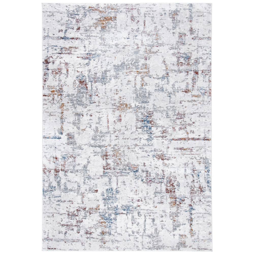 Craft Gray/Red 4 ft. x 6 ft. Distressed Marble Area Rug price history on PriceWatchPro