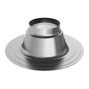 3 in. Dia Aluminum Flat Roof Flashing Venting for Water Heaters