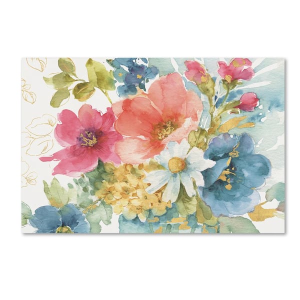 16 in. x 24 in. "My Garden Bouquet I" by Lisa Audit Printed Canvas Wall Art