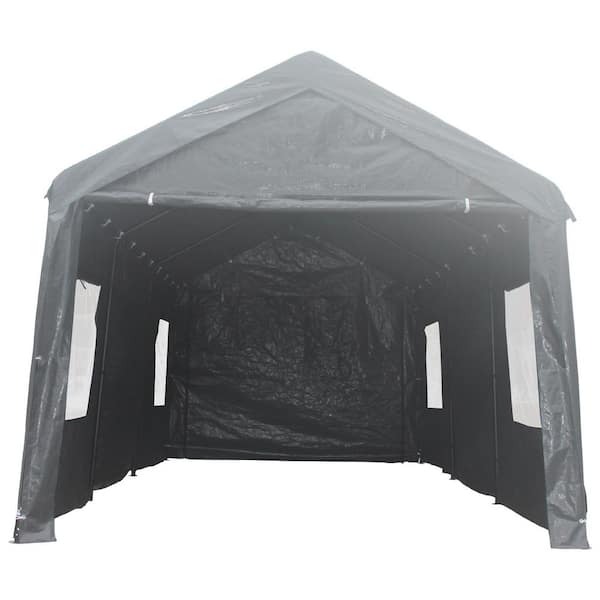 Siavonce 10 ft. x13 ft. Outdoor Gazebo with Mosquito Netting, Metal Frame Double Roof Soft Top Patio Gazebo Canopy Tent (Khaki)