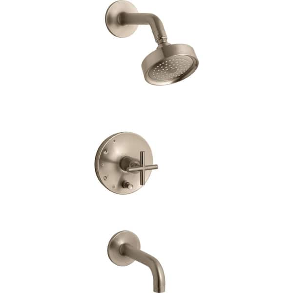 Purist 1-Handle Single-Spray Tub and Shower Faucet Trim in Vibrant Brushed Bronze