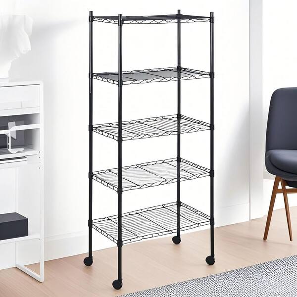 Siavonce Heavy Duty 5-Tier Shelving Units Adjustable with