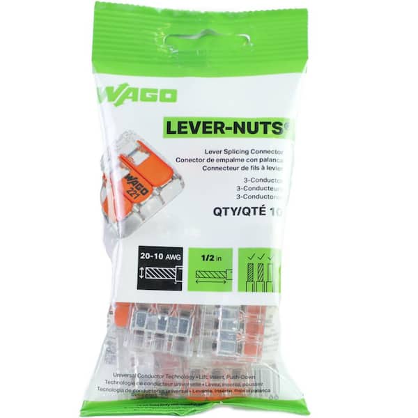 Reviews for WAGO 221-613 Lever Nuts 10 AWG 3 Wire Conductor Wire