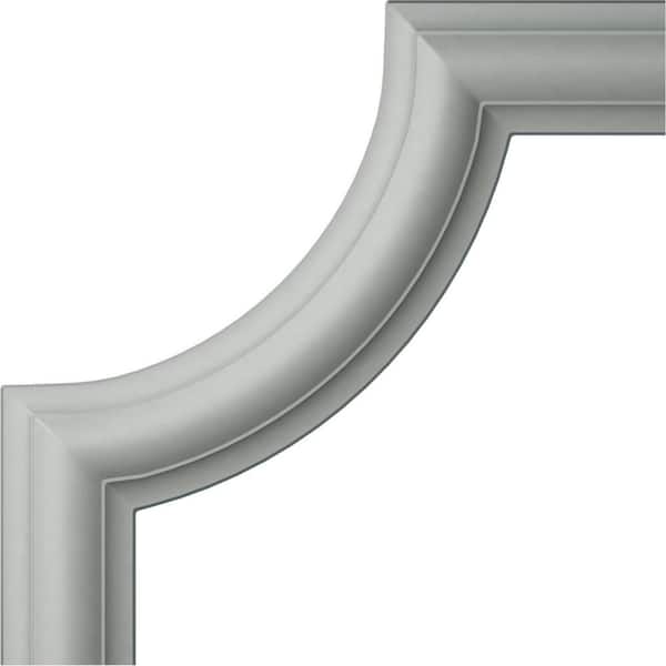 3/4 in. x 8 in. x 8 in. Urethane Ashford II Panel Moulding Corner (Matches Moulding PML01X00AS)