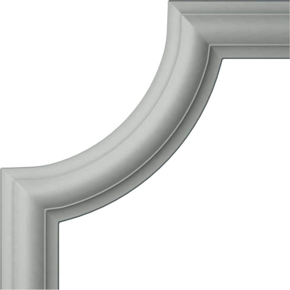 8" White Urethane Ashford II Panel Moulding Corner