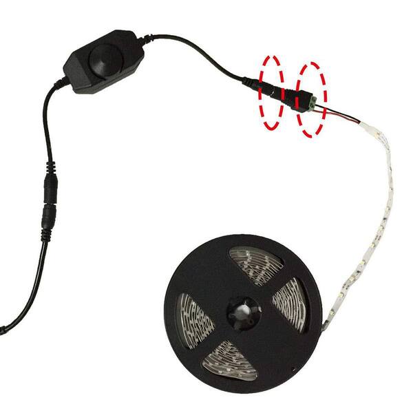 12V-24V 8A LED Strip Light Dimmer Switch – Single Or 4-Pack Brightness Controller