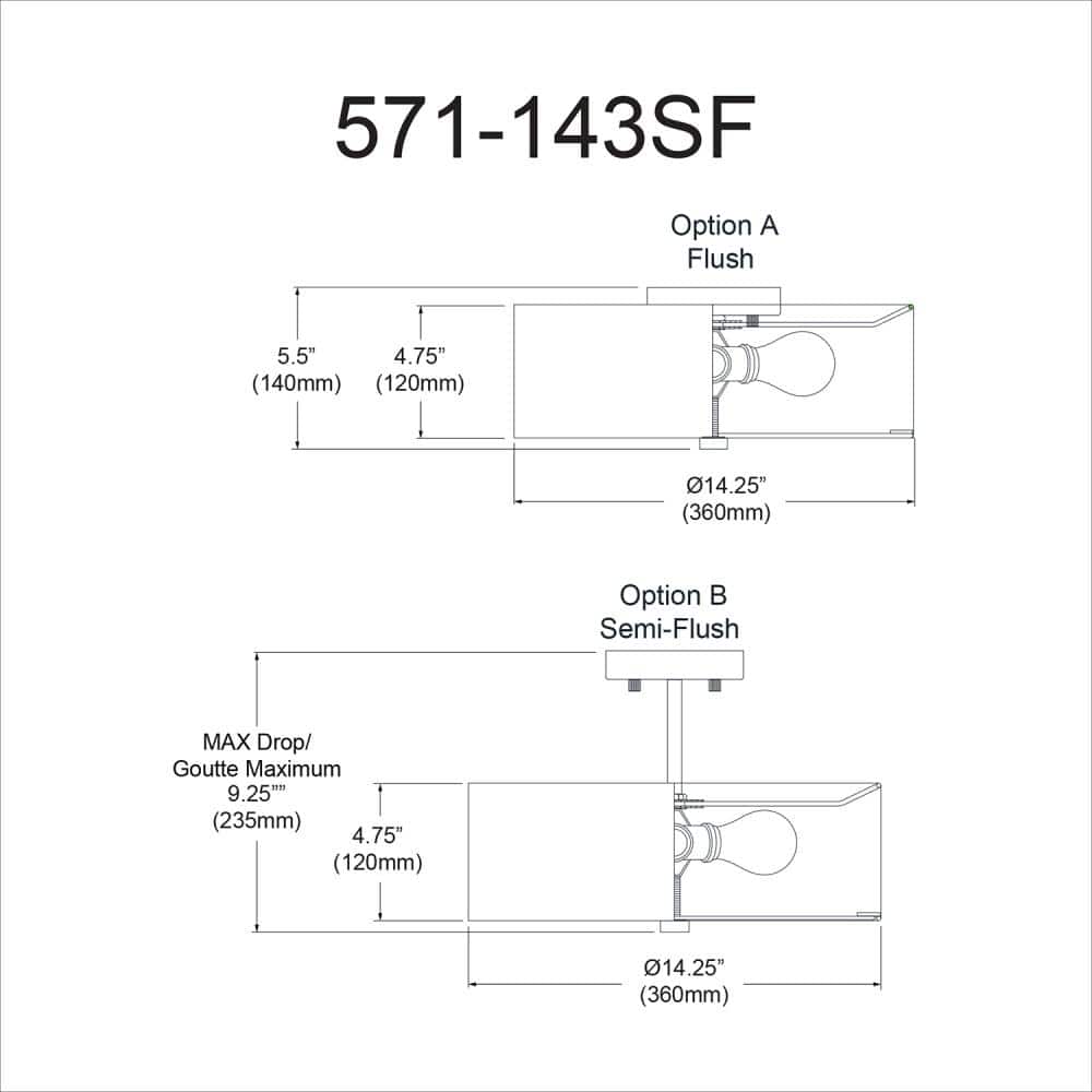 Everly Transitional 14'' Matte Black Drum Ceiling Light with White Shade