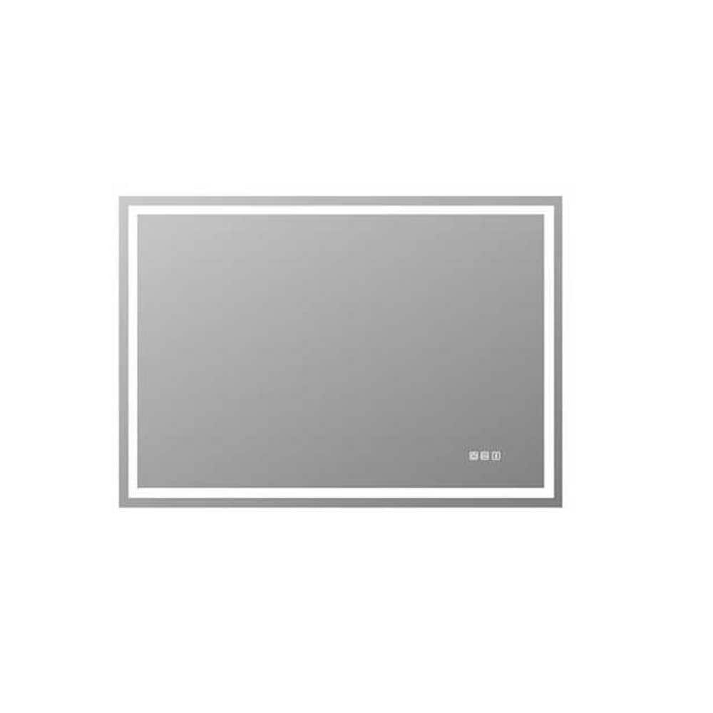 40" x 28" Frameless Rectangular LED Bathroom Vanity Mirror