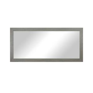 Modern Rustic ( 47.75 in. W x 39.25 in. H ) Rectangular Wooden Weathered Grey Mirror