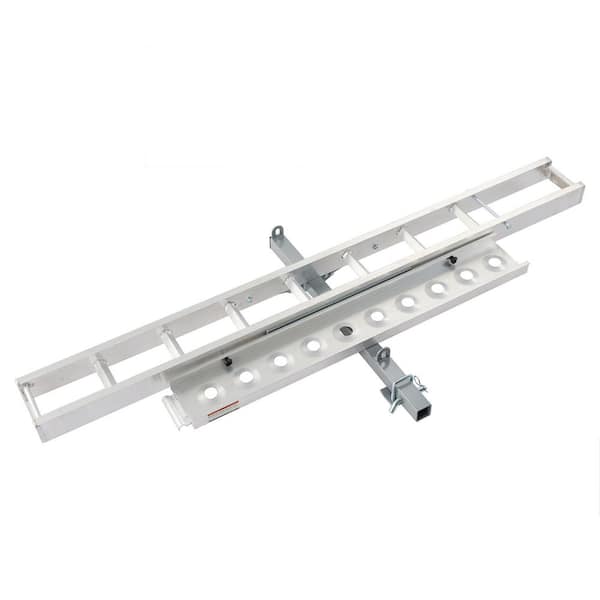 Aluminum Motorcycle Hitch Mount Carrier, Dirt Bike Rack with Loading Ramp, 400 lb. Capacity with Anti-Rattle Stabilizer