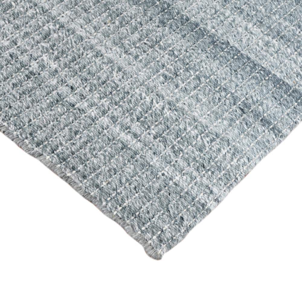 Atlantic StripedMetallic Gray Hand-Woven (Outdoor) Area Rug